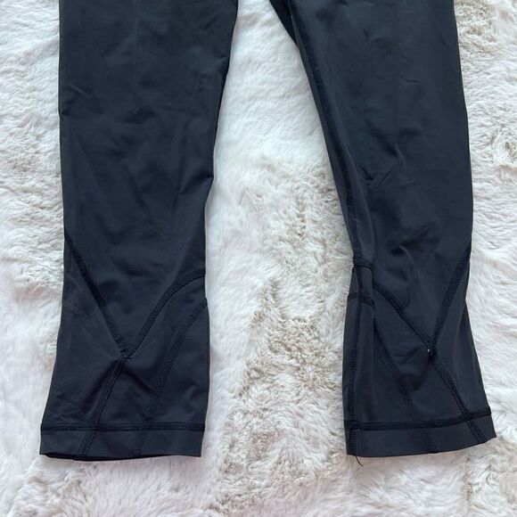 Lululemon x Soul Cycle Crop Logo Leggings Tights Workout Gym Activewear size 6 - Picture 10 of 10